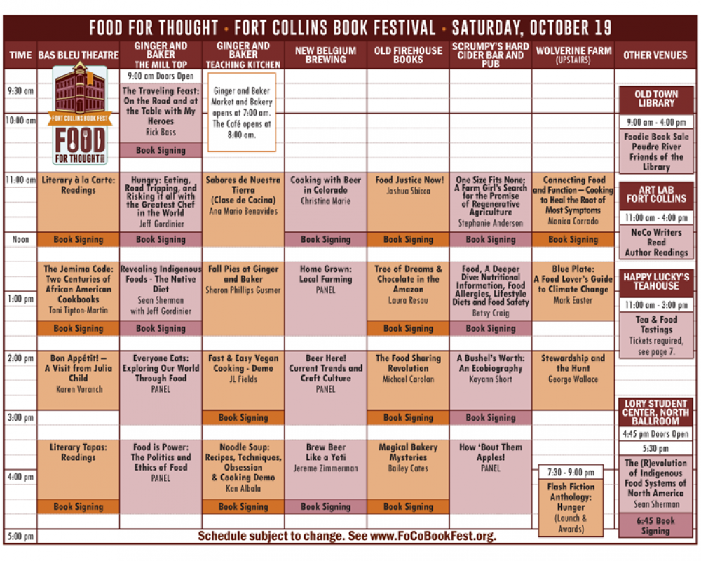 Preview the Complete Book Fest Program