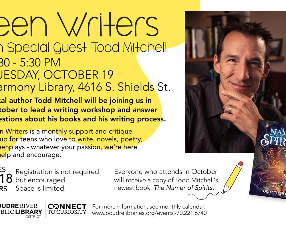 Teen Writers with Special Guest Todd Mitchell